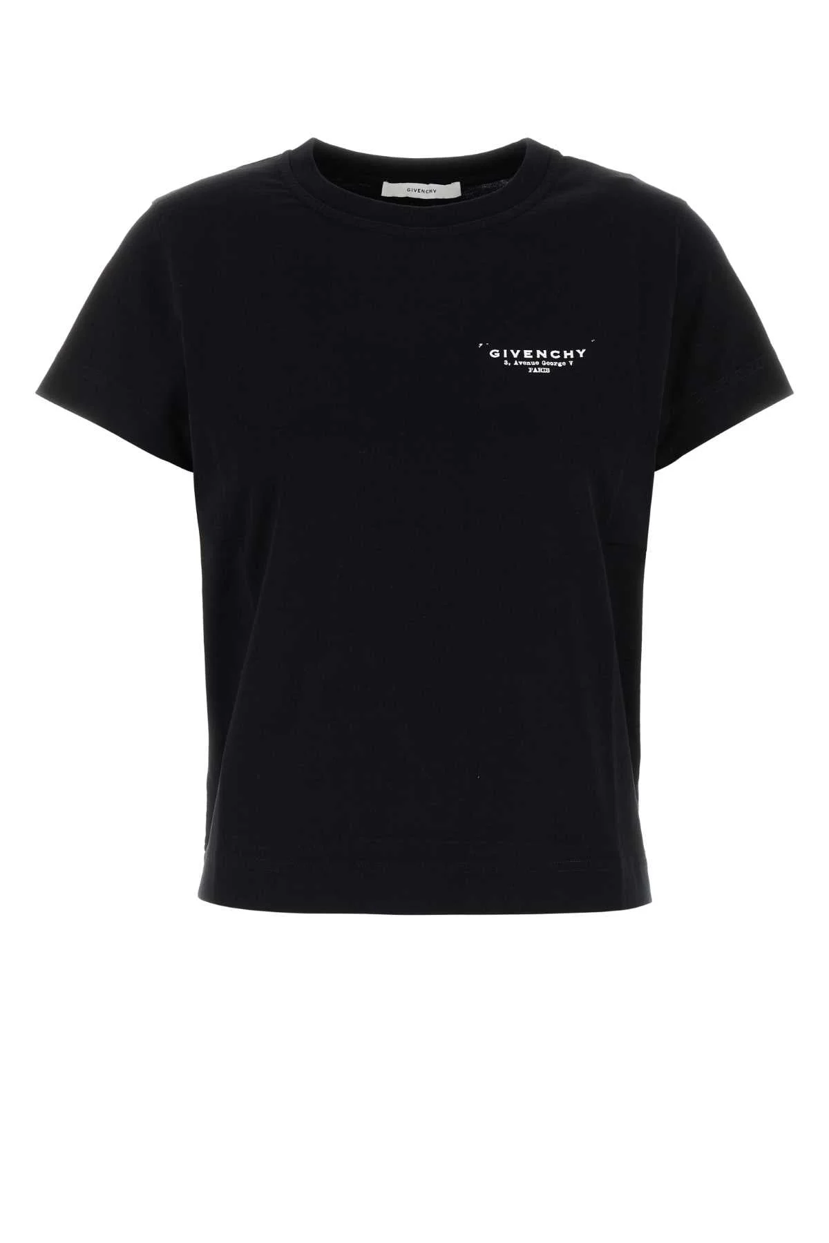 Givenchy Women Black Cotton T-Shirt - 1