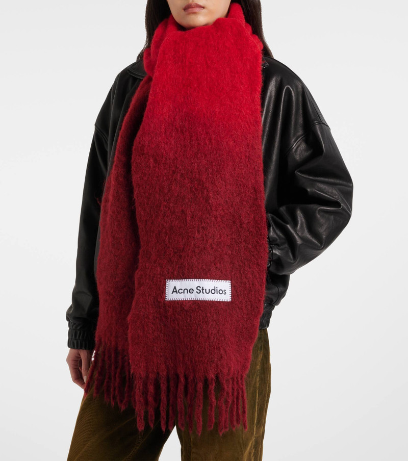 Acne Studios Vally fringed scarf outlook