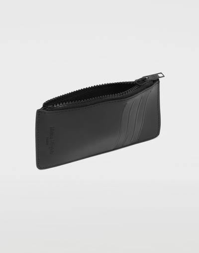 Maison Margiela Logo tab reflective leather wallet outlook