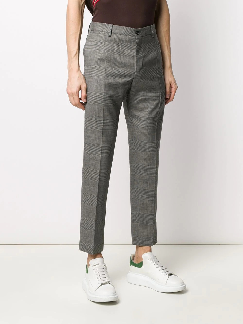 plaid tailored trousers - 3