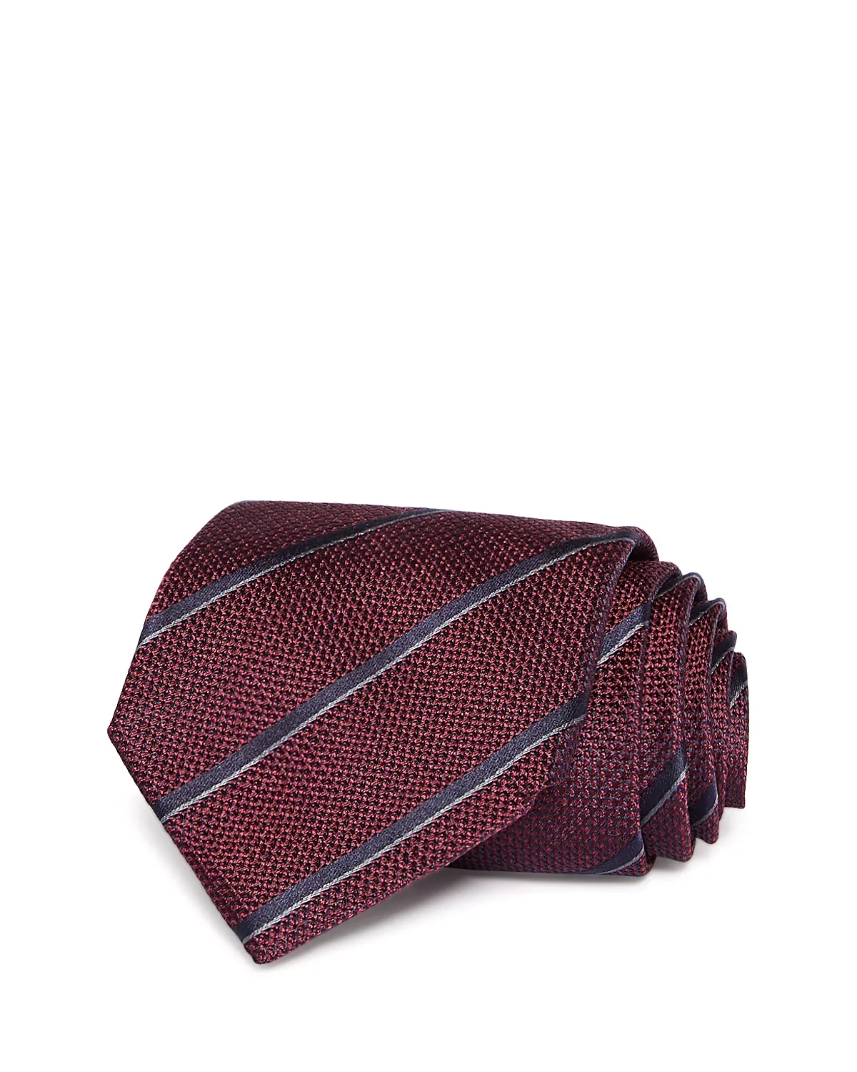 Silk Classic Stripe Tie - 1