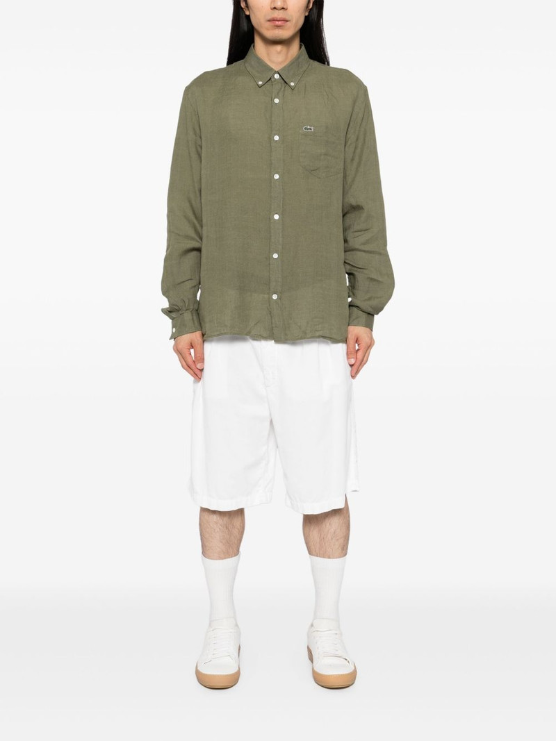 LACOSTE Regular Fit Linen shirt outlook