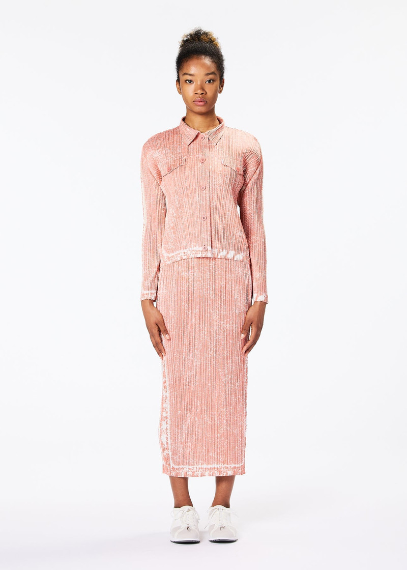 Pleats Please Issey Miyake TRAIL DENIM SKIRT - PP36-JG424#25 