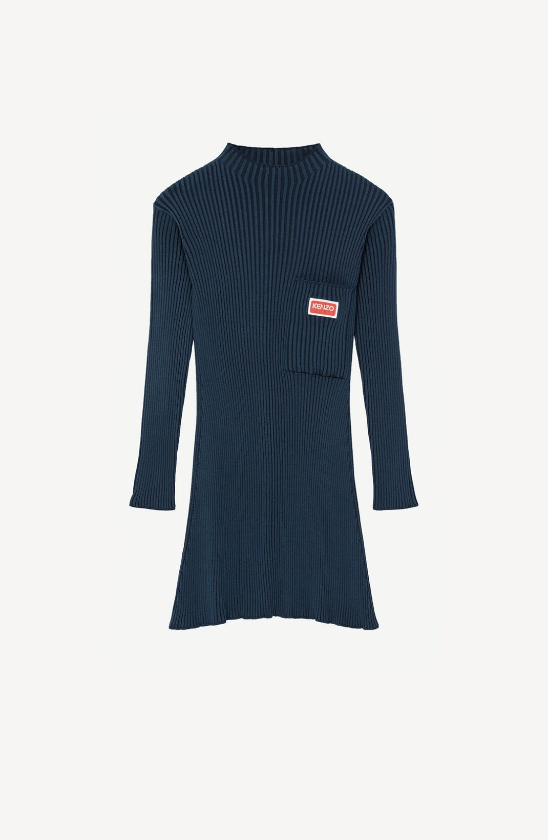 Ribbed fitted and flared dress. - 8