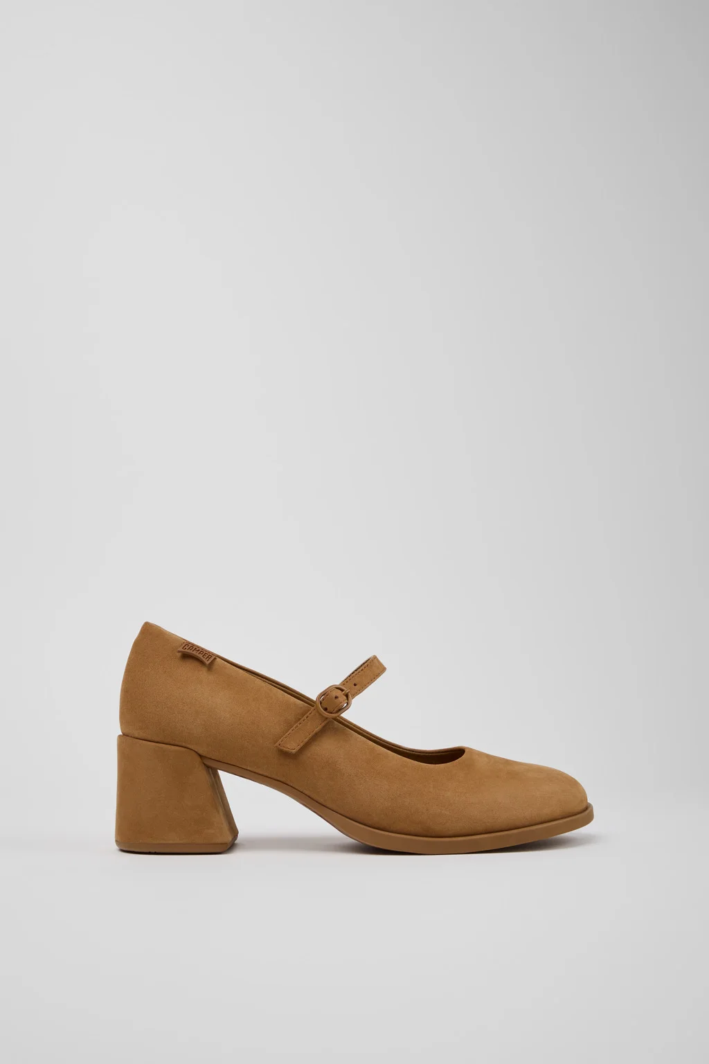 Kora Brown Nubuck Leather Heels for Women. - 1
