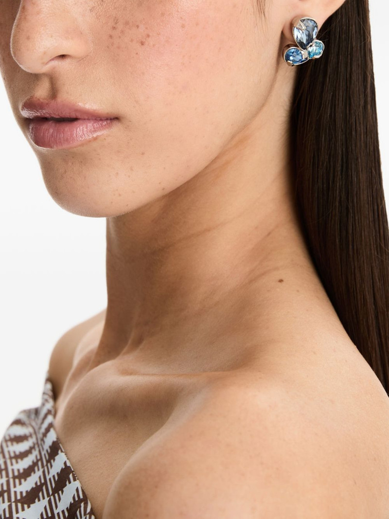 Oscar de la Renta crystal-embellished earrings outlook