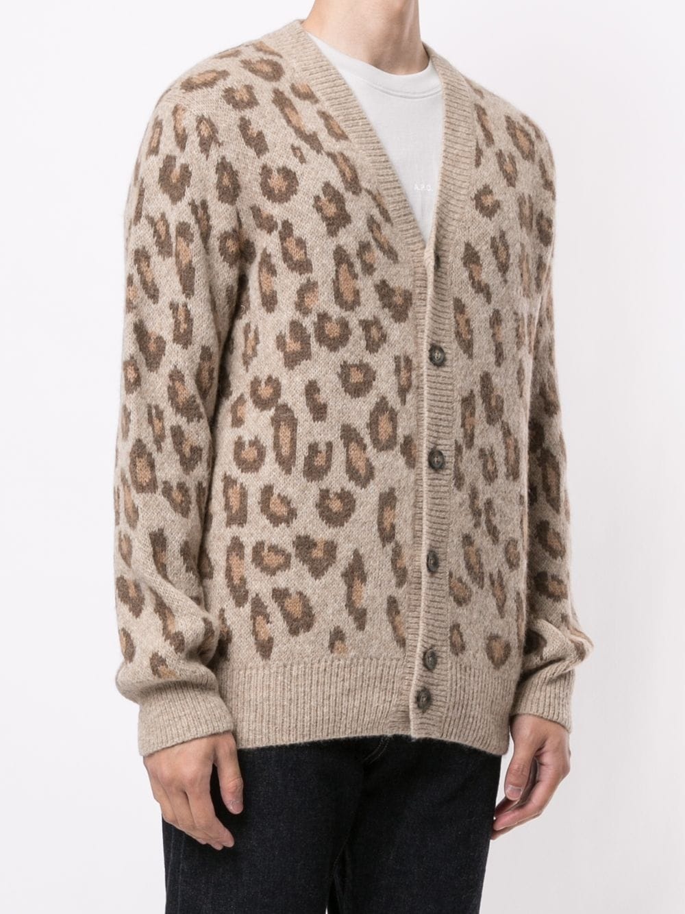 Oscar leopard print cardigan - 3