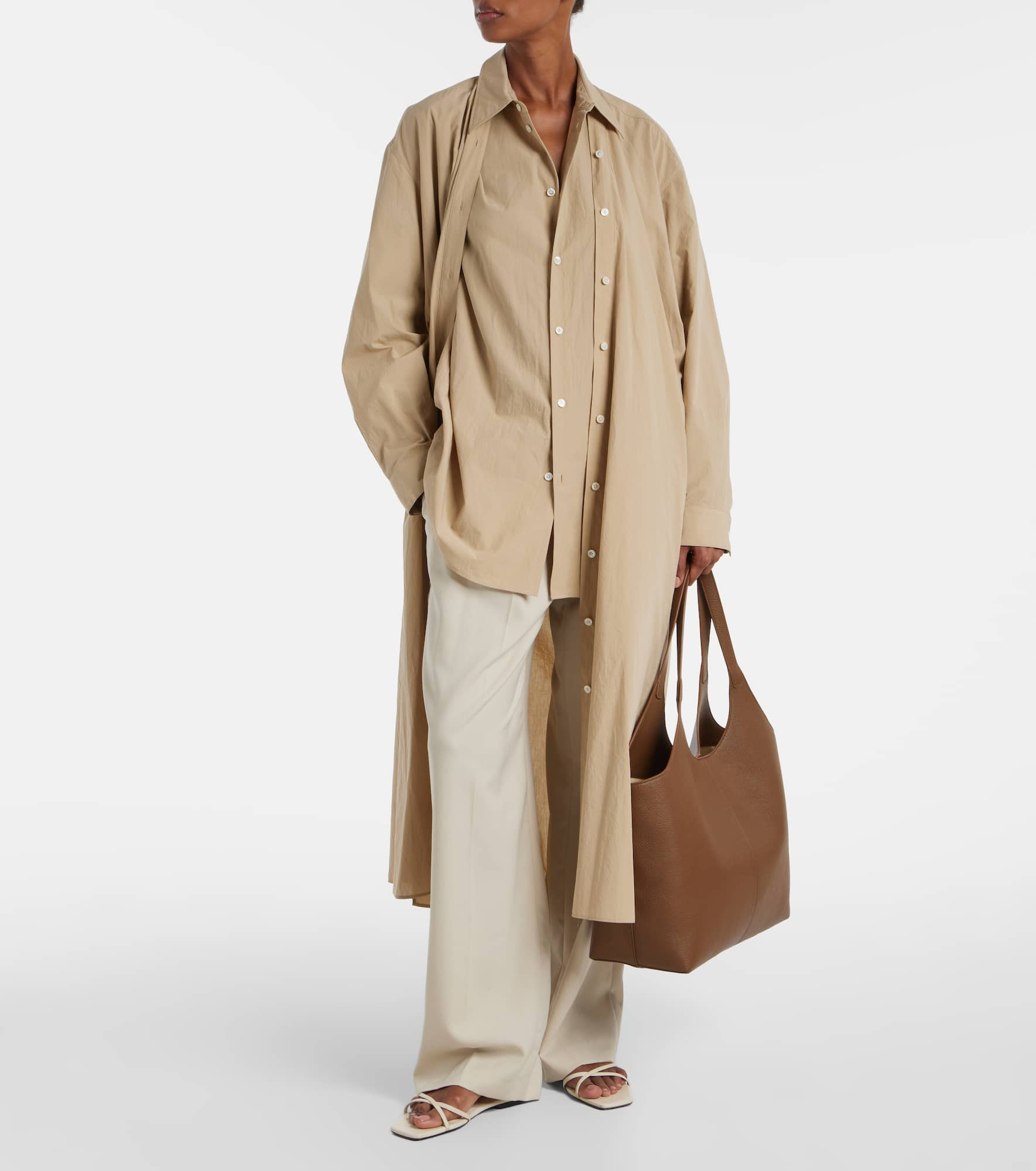 Cabas Supple XL leather tote bag - 5