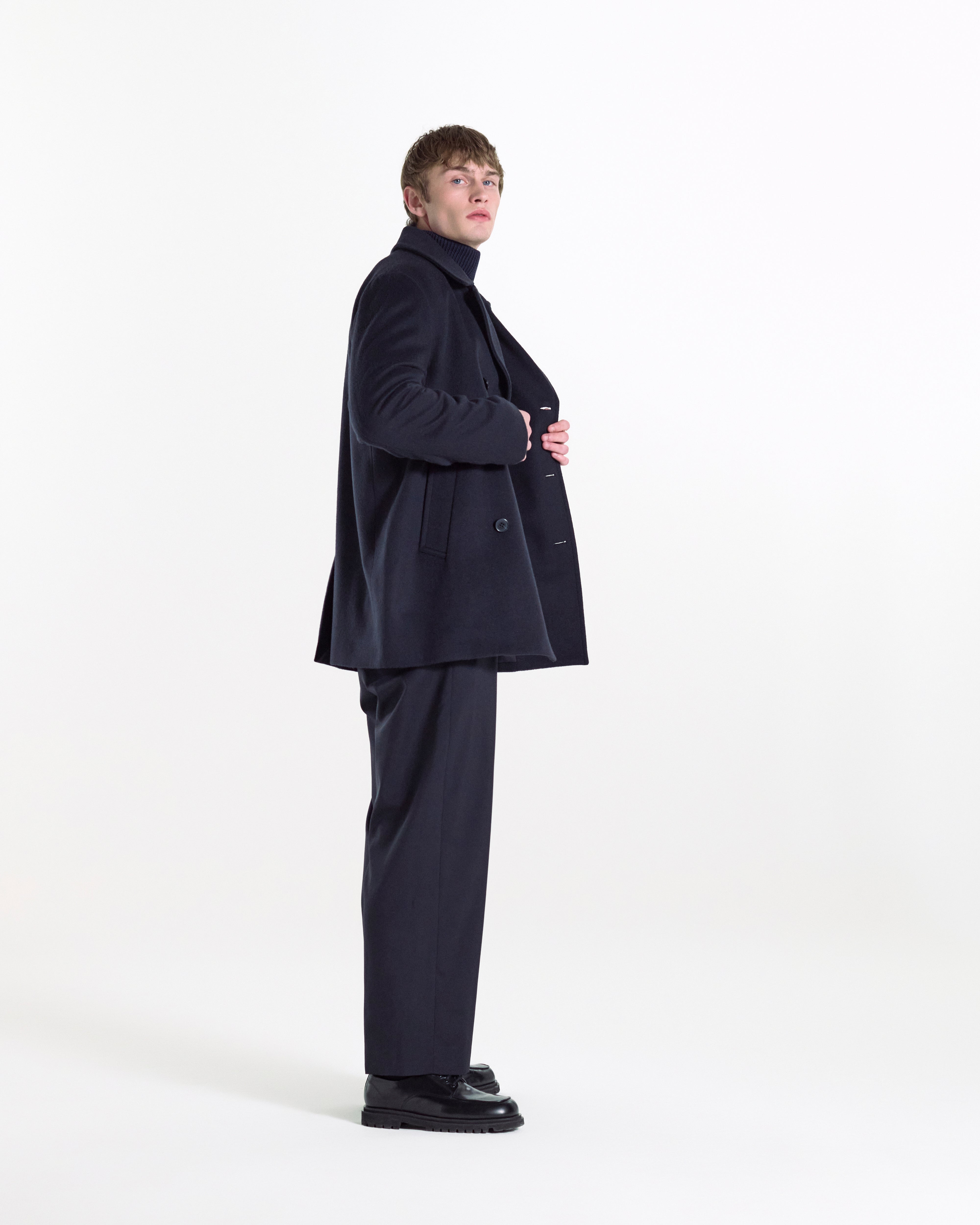 Dalton Wool Peacoat - 4