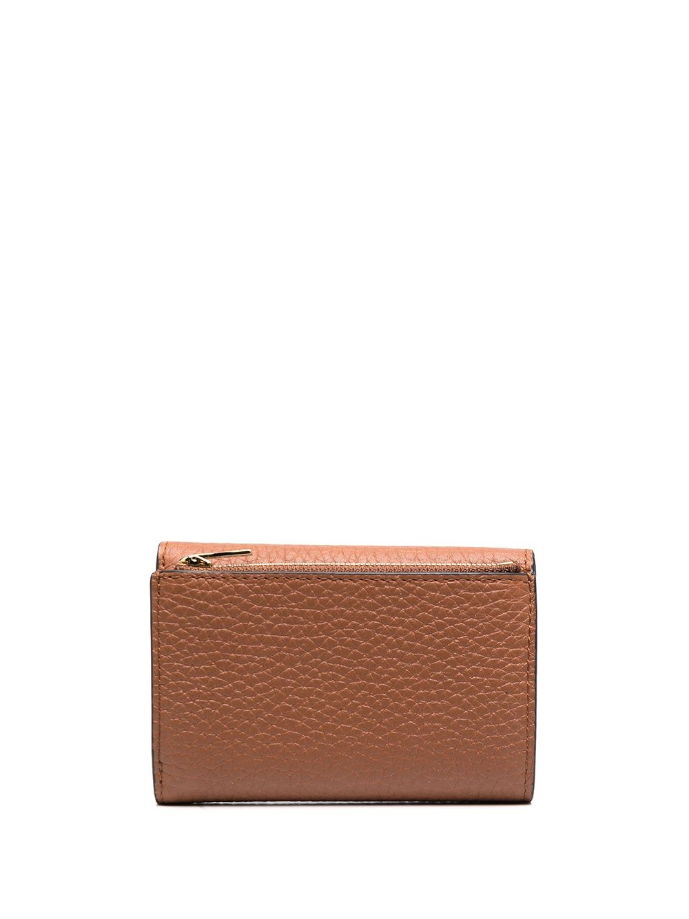 grained-effect folded wallet - 2