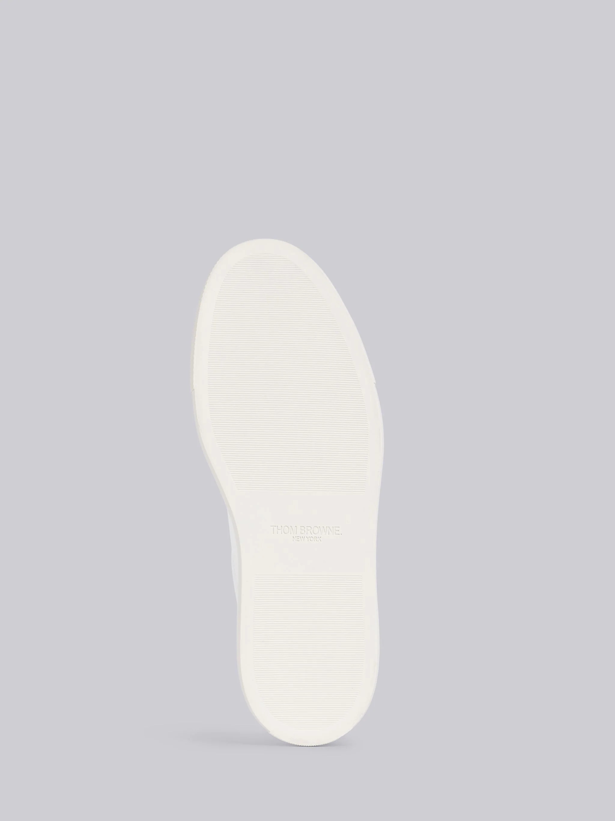 White Vitello Calfskin Velcro Low-top Trainer - 5