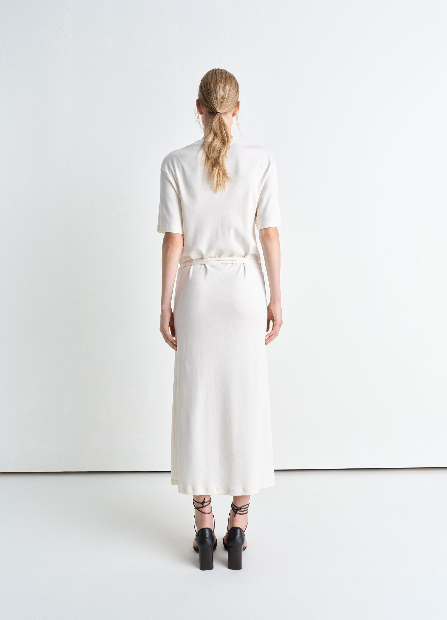 BELTED RIB T-SHIRT DRESS - 4