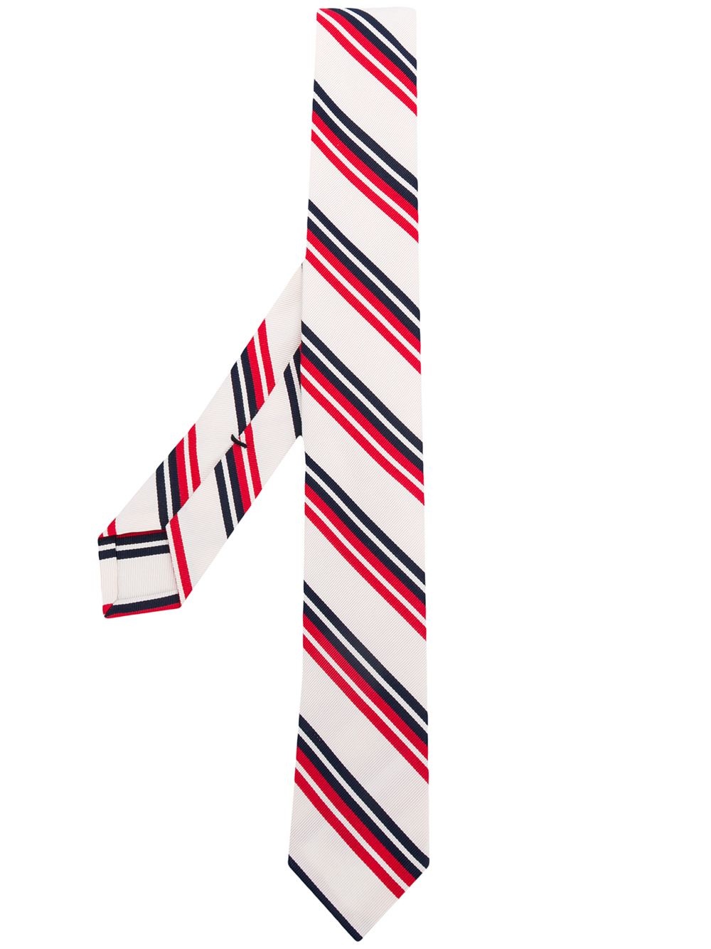 Double Tricolor Stripe Tie - 1