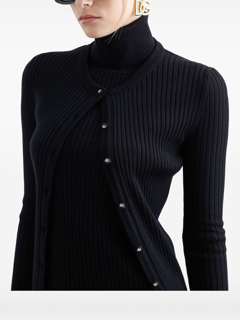 ribbed-knit cardigan 5