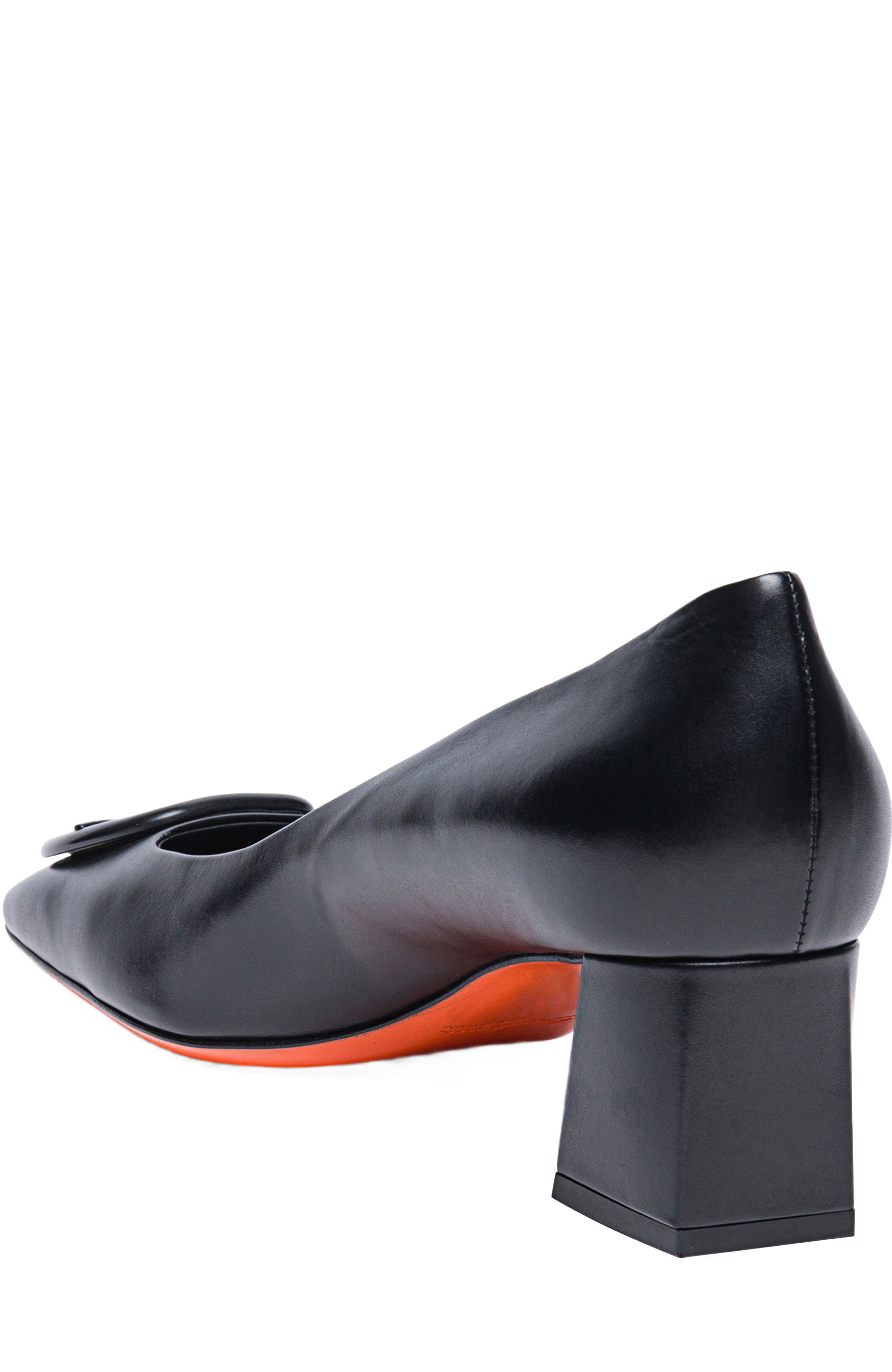 Santoni Women's Hasmig Tonal Buckle Leather Pump in Black at Nordstrom - 3