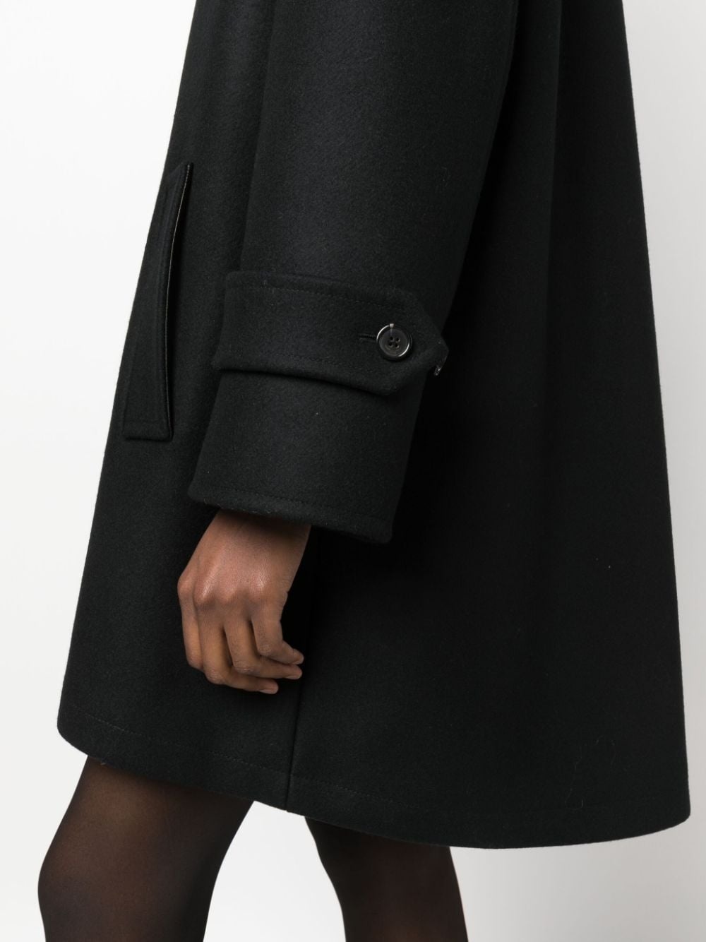 short wool duffle coat - 5