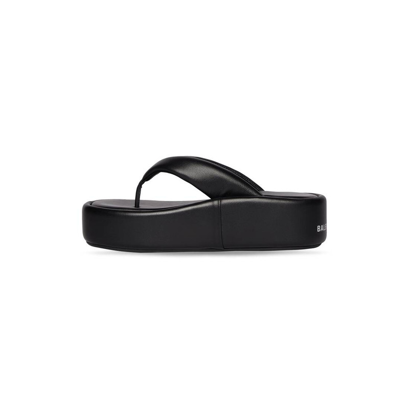 BALENCIAGA Women's Rise Thong Sandal in Black outlook