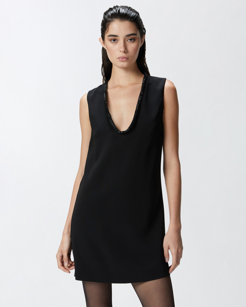 PINKO MINI DRESS WITH JEWEL NECK outlook