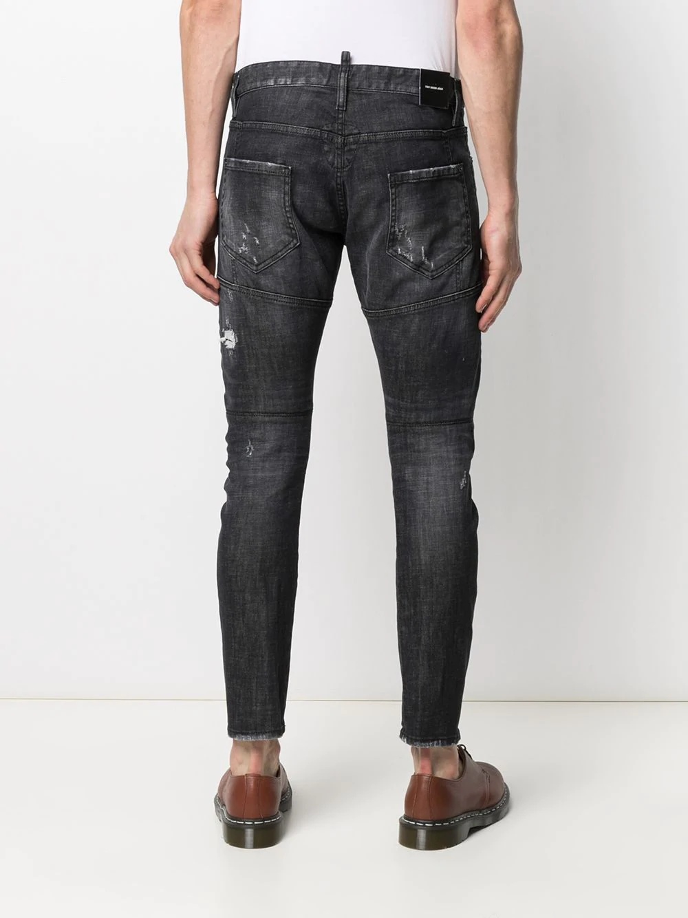 distressed skinny jeans - 4