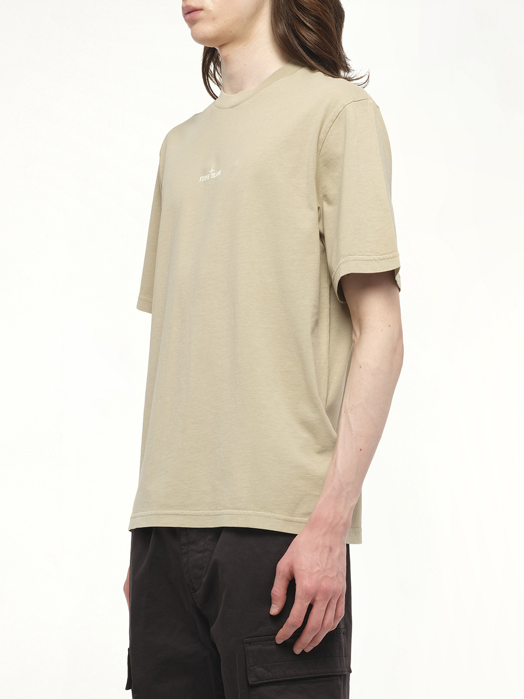 210003 Industrial Print S/S T-Shirt in Desert - 5