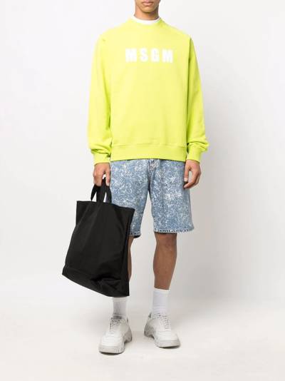 MSGM logo-print sweatshirt outlook