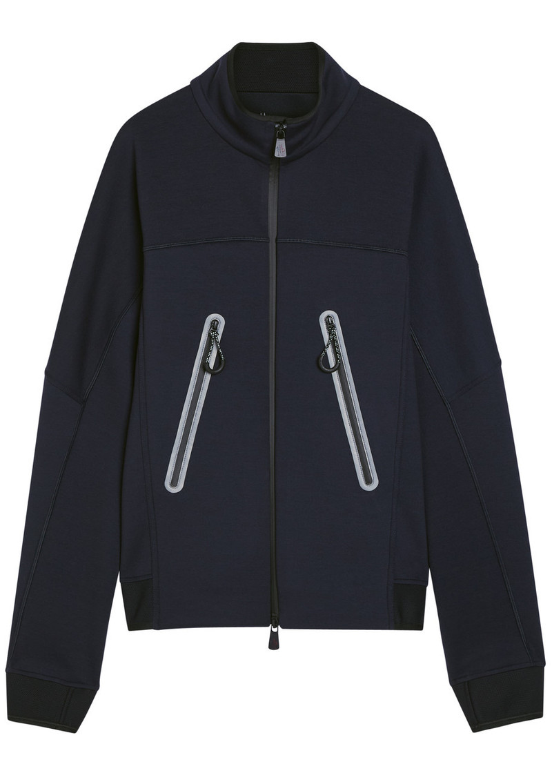 Moncler Grenoble Logo-appliquéd Stretch-jersey Sweatshirt 1