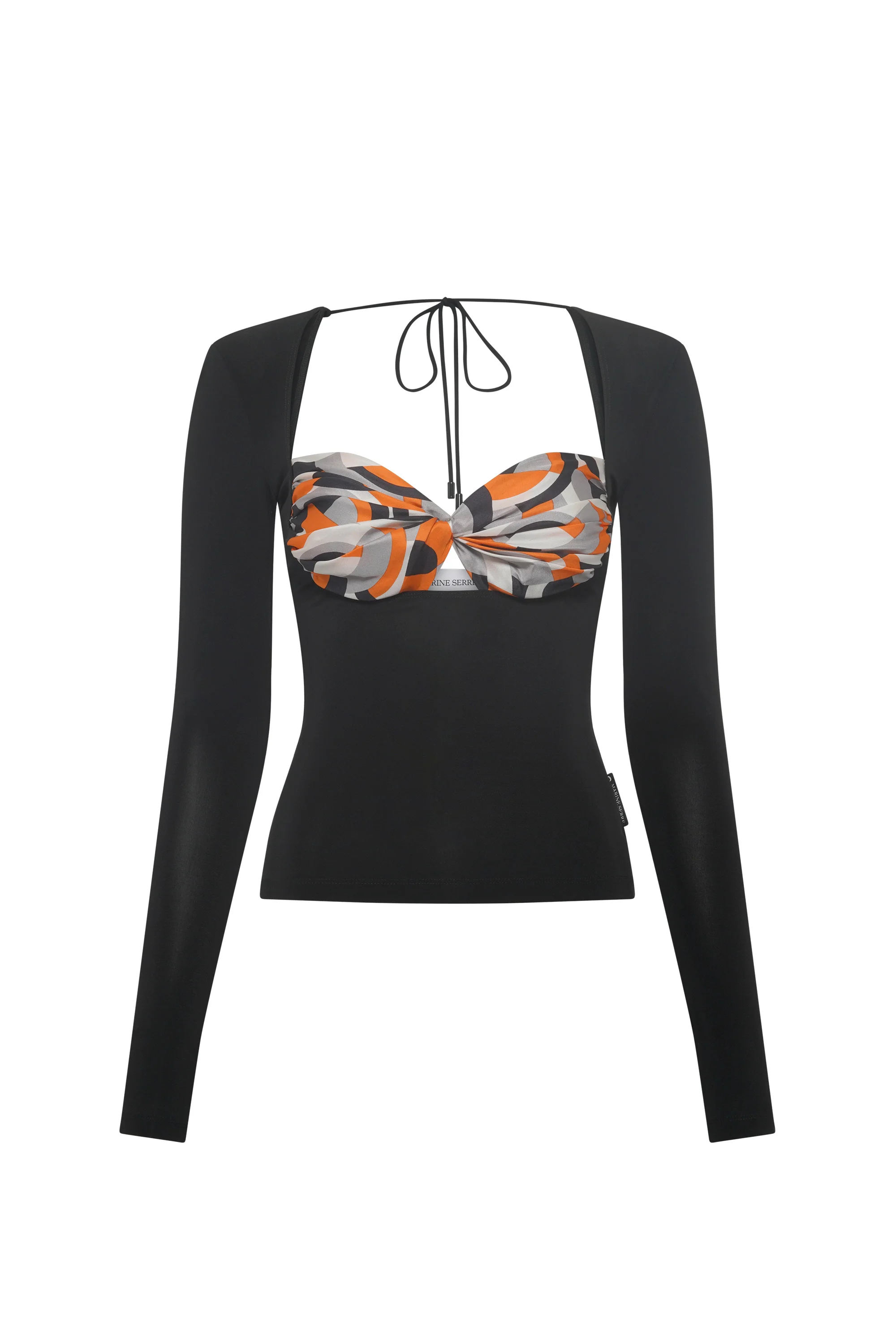 Regenerated Silk Scarves Draped Top - 1