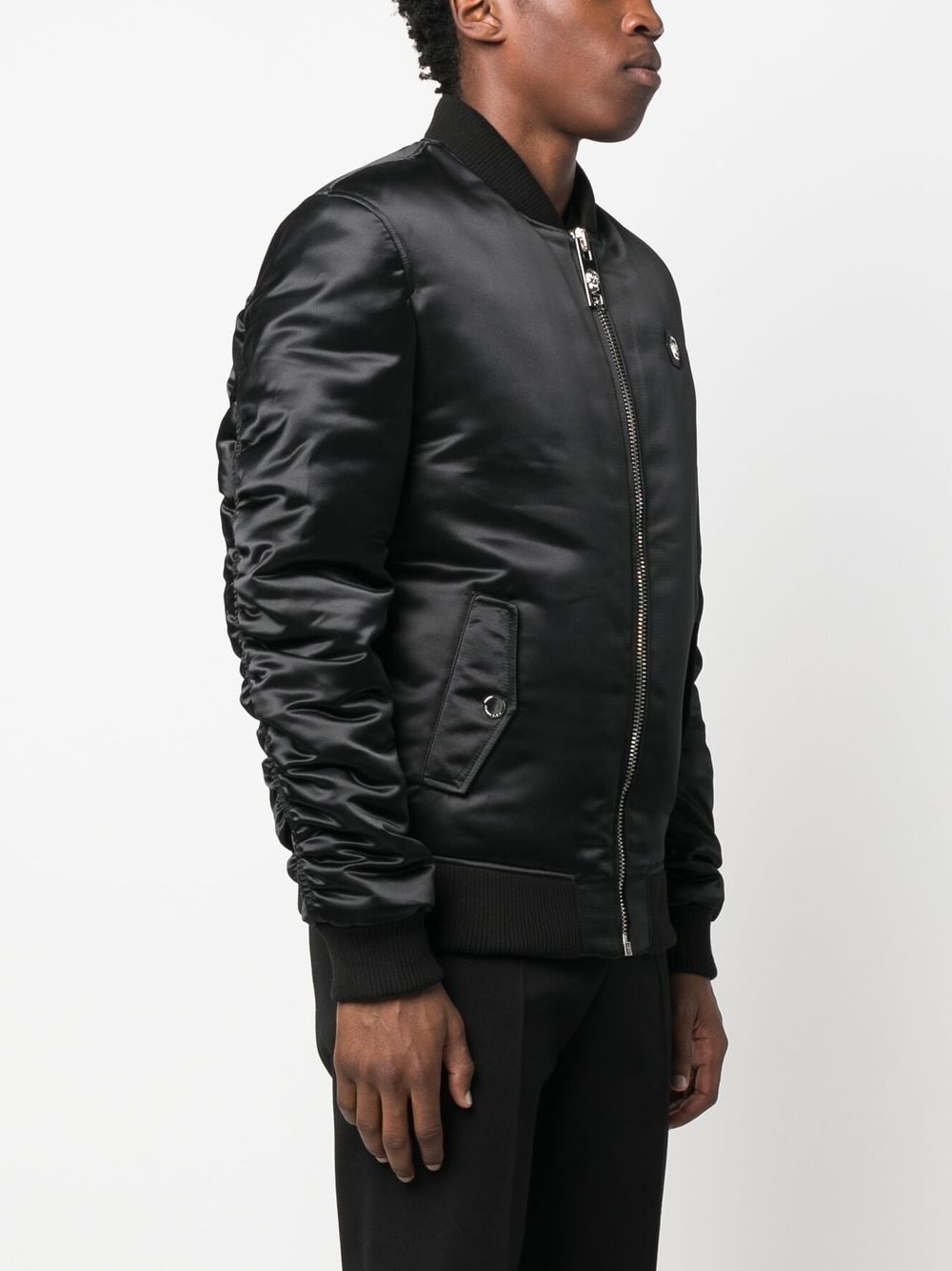 Skull Bones padded bomber jacket - 4