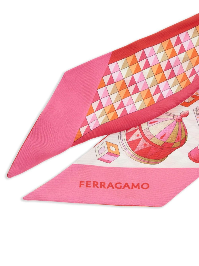 FERRAGAMO graphic-print bandeau outlook