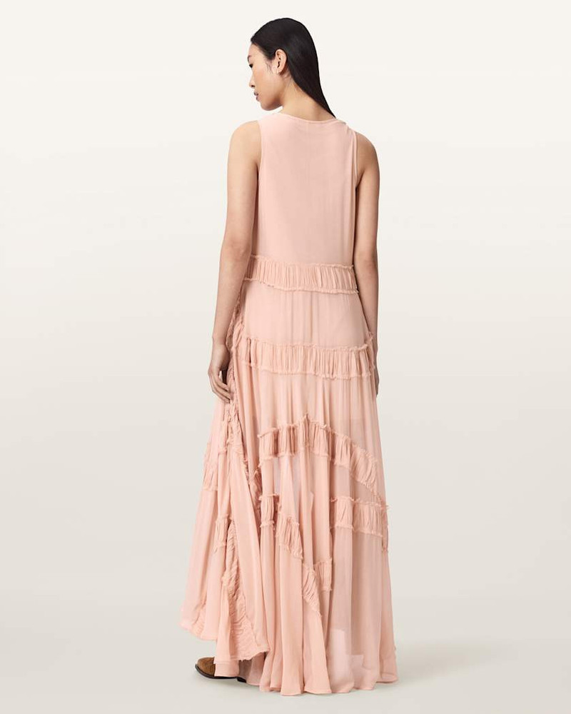 DORINA SLEEVELESS RUCHED MAXI DRESS 6