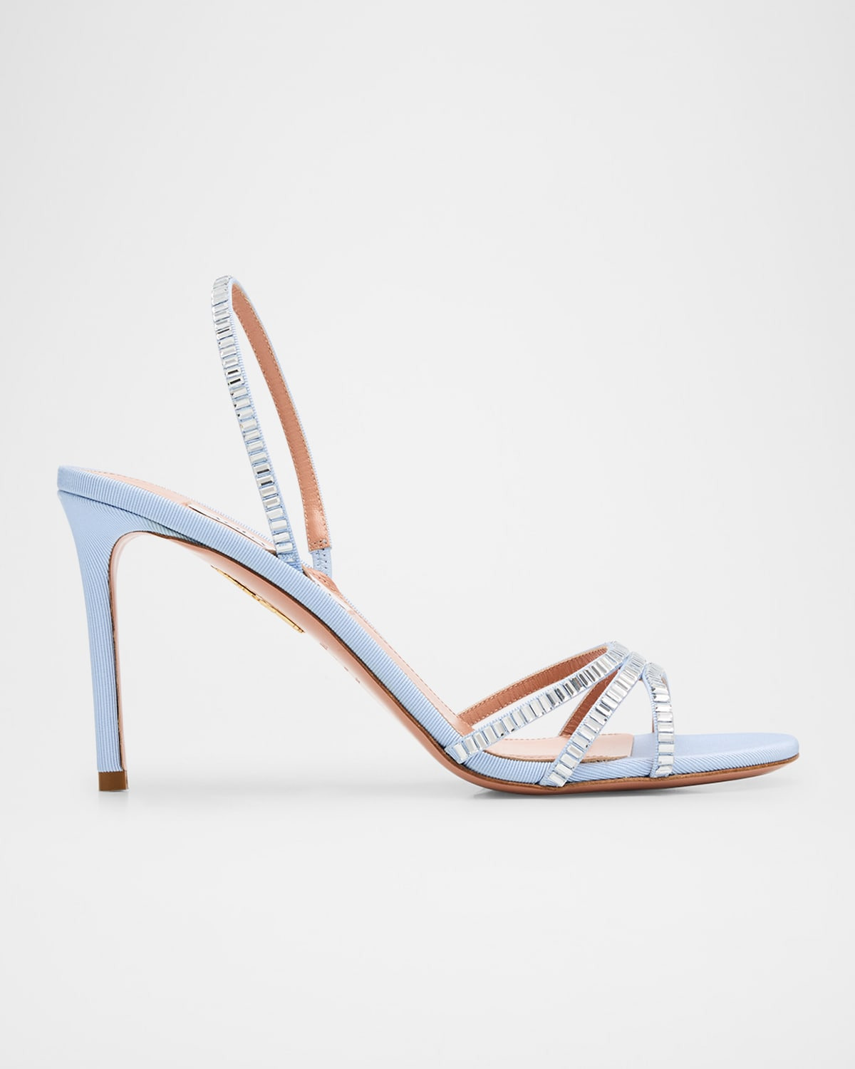 Memoire Crystal Grosgrain Halter Sandals - 1