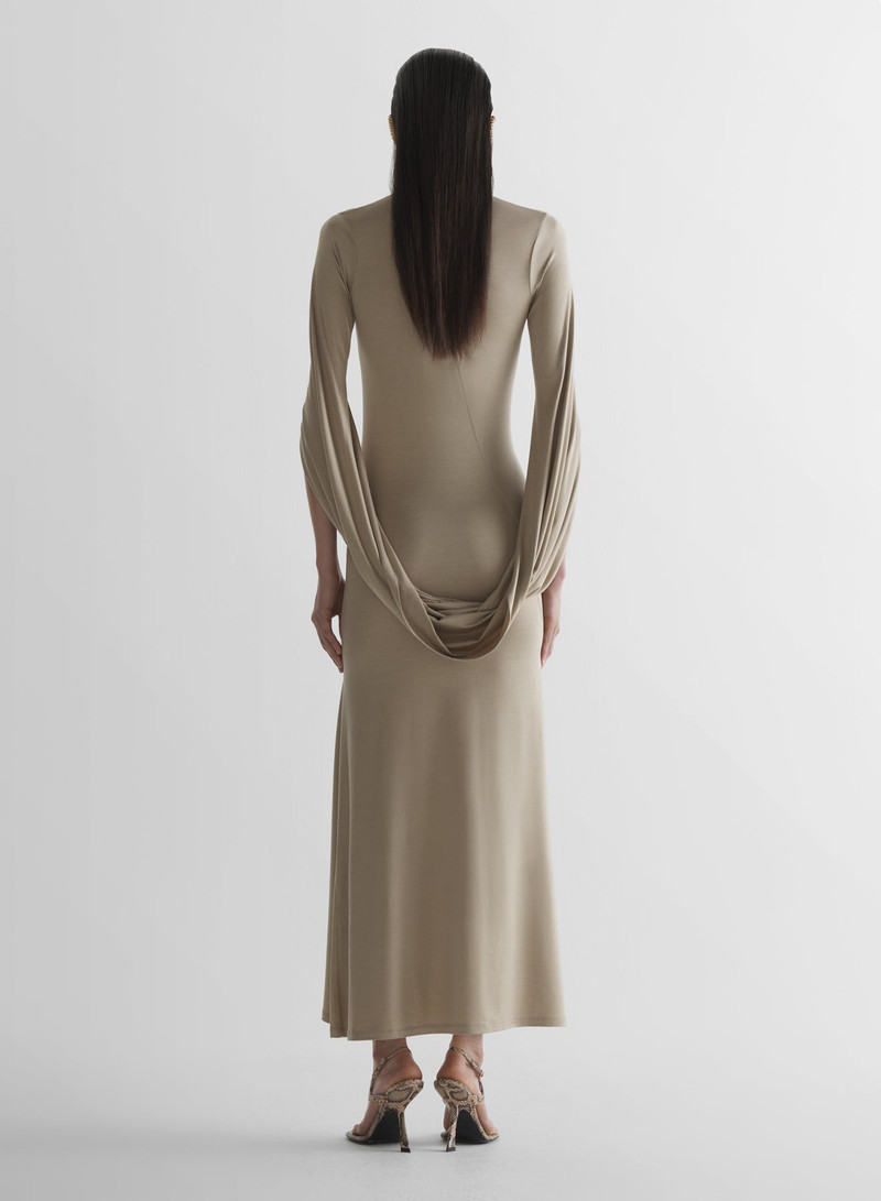Cascade loop jersey dress 4