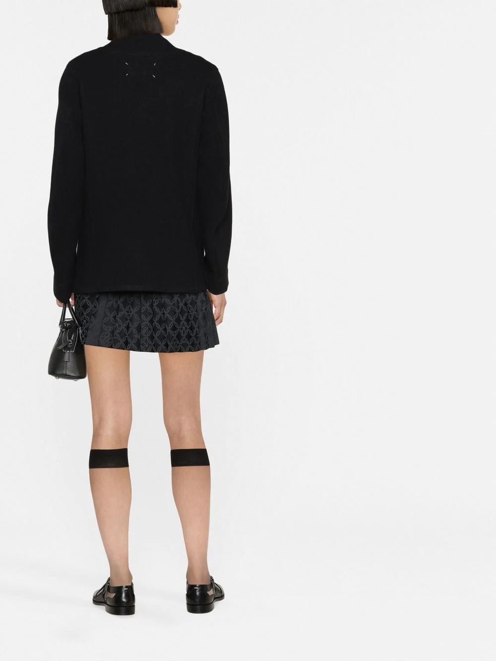 long-sleeve wool jacket - 4