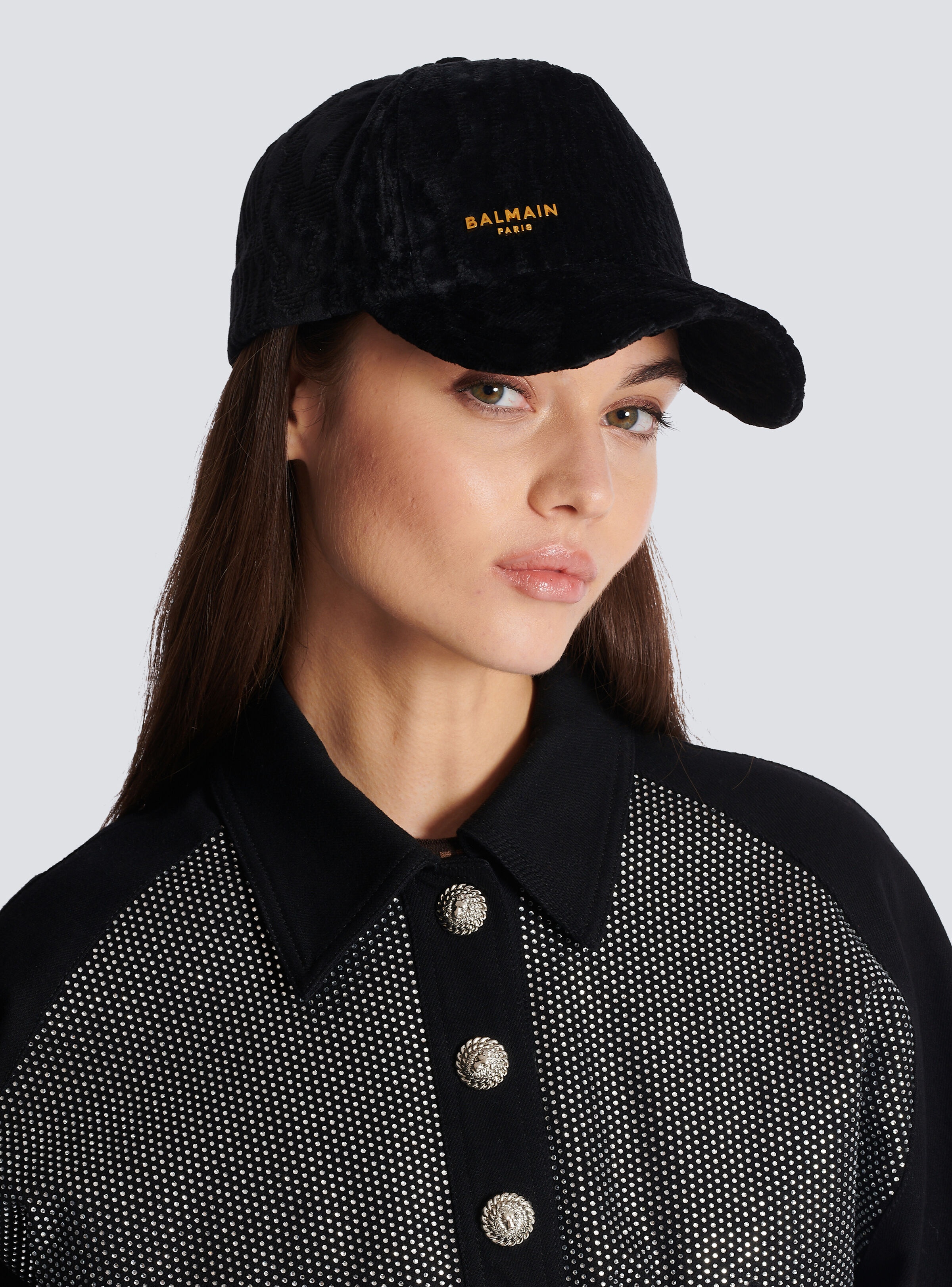 Balmain Paris velvet cap - 6