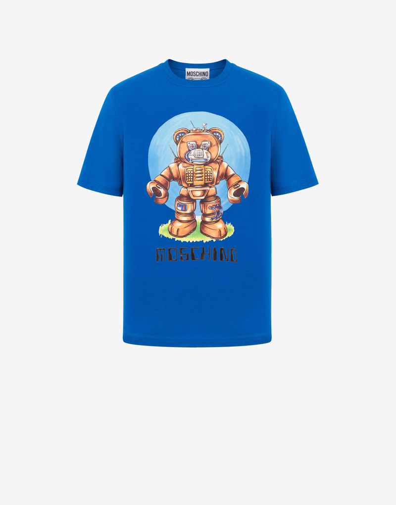 ROBOT BEAR ORGANIC JERSEY T-SHIRT 1