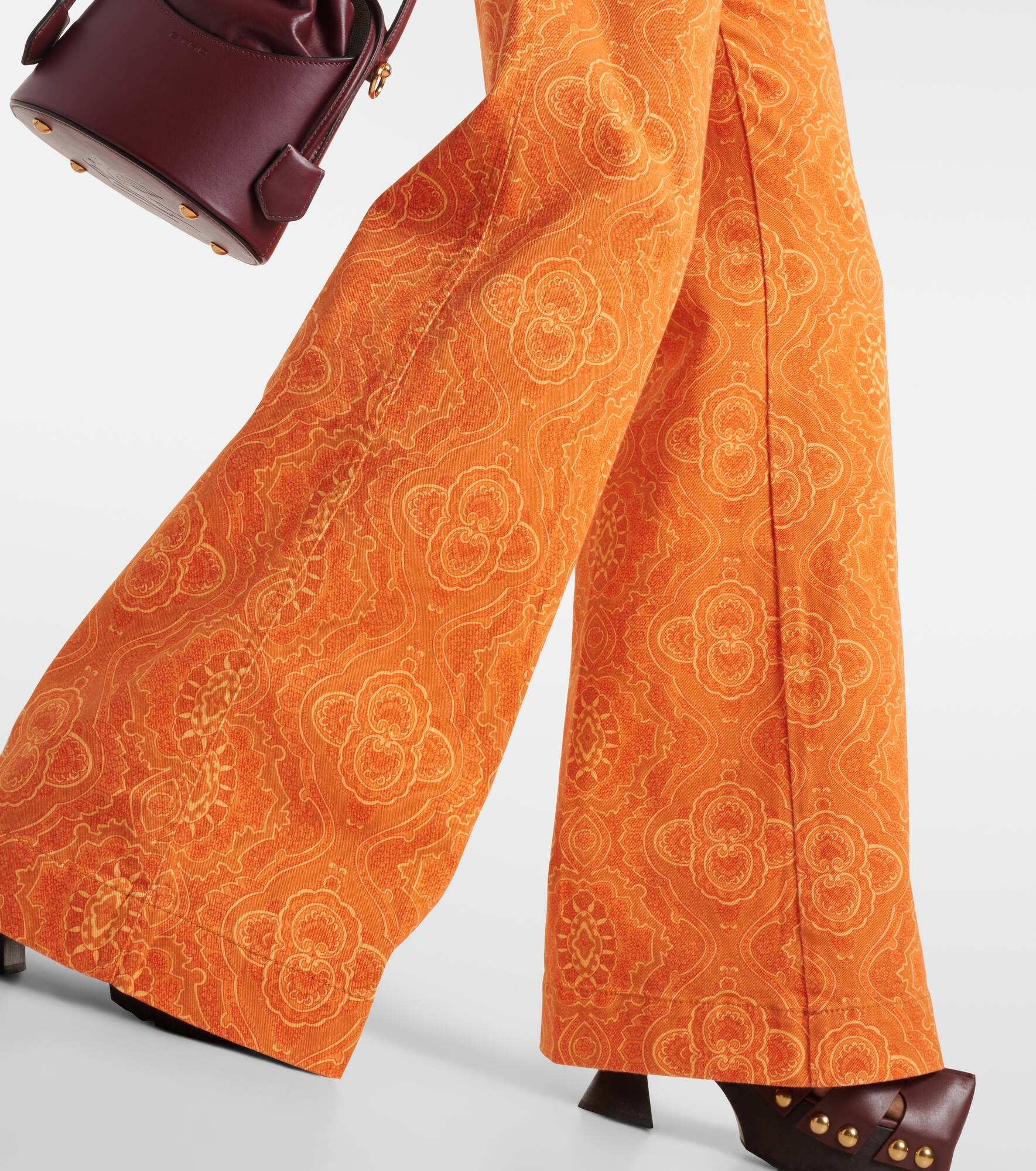 Printed high-rise flared jeans - 6