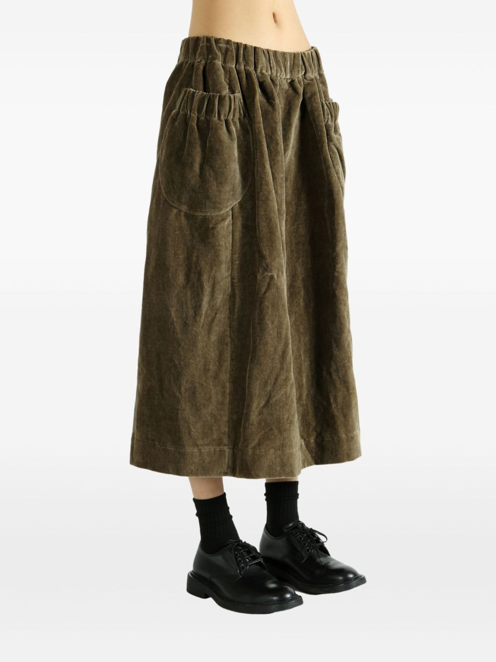 Ghost pocket-detail elastic-waist midi skirt - 3