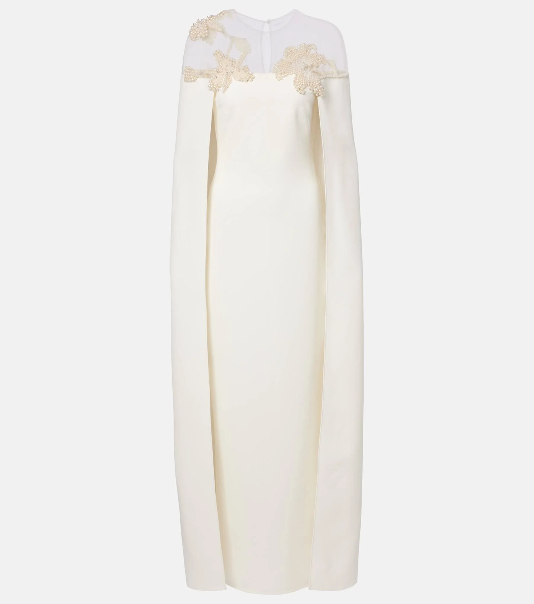 Bridal Ambere embellished crêpe gown - 1