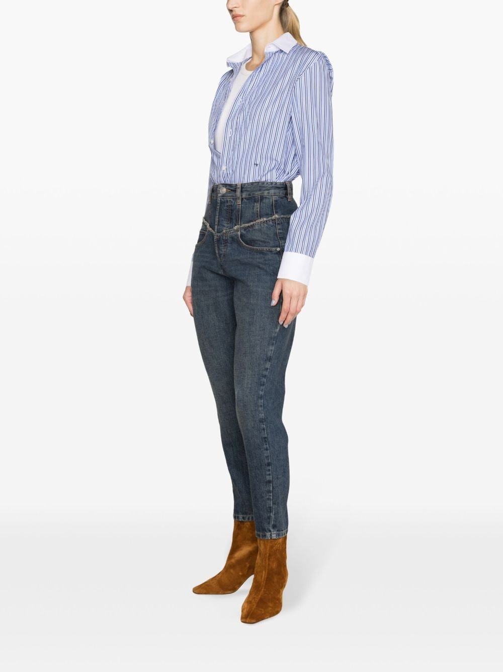Oliviani high-rise skinny-leg jeans - 3