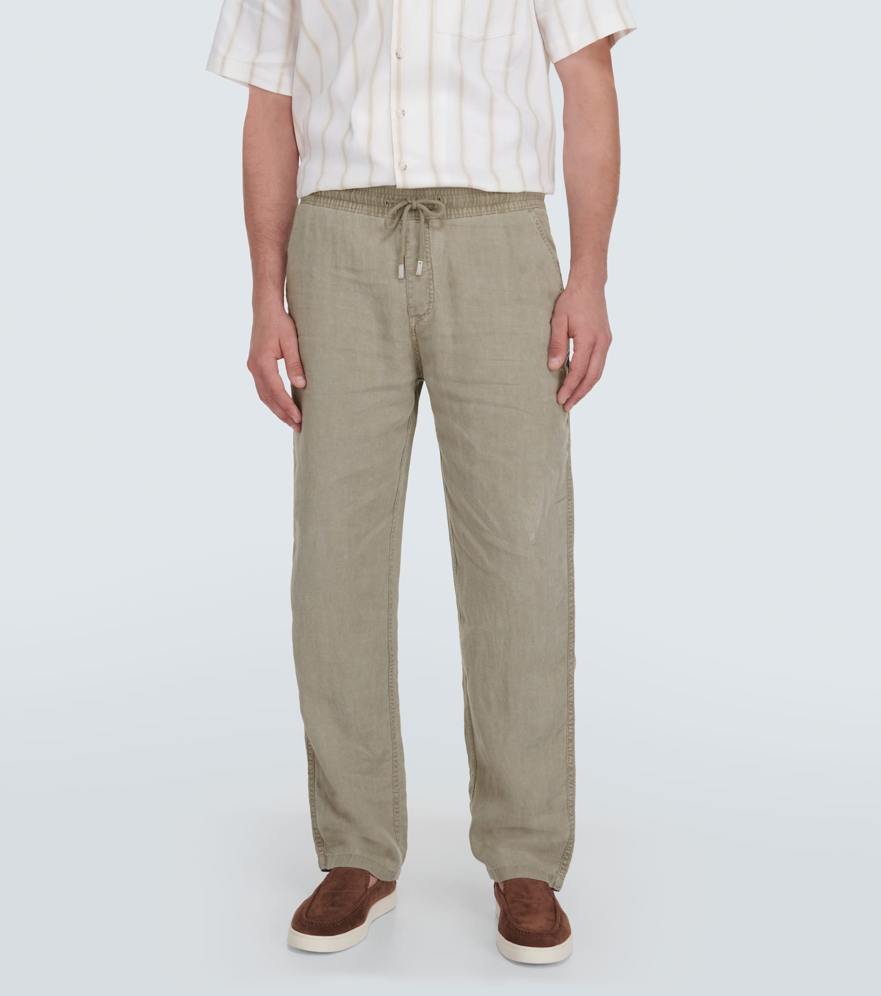 Pacha linen straight pants - 3
