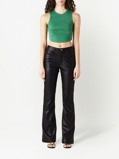 Ksubi faux-leather flared trousers outlook