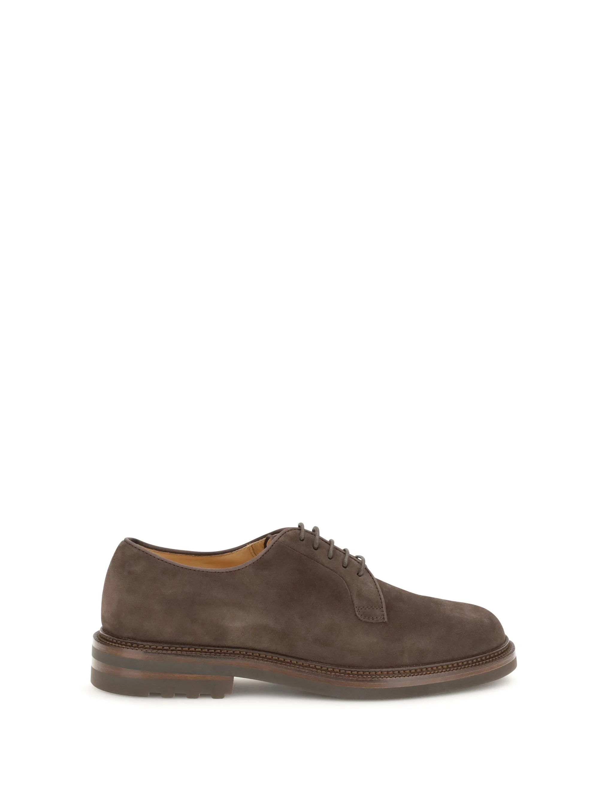 Brunello Cucinelli Men Suede Lace-Up Shoes - 1