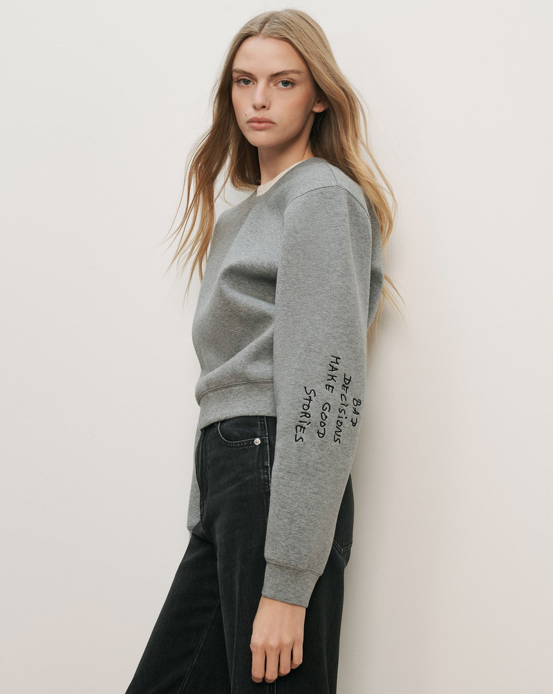 VERONICA BEARD BEAUMONT EMBROIDERED SWEATSHIRT outlook
