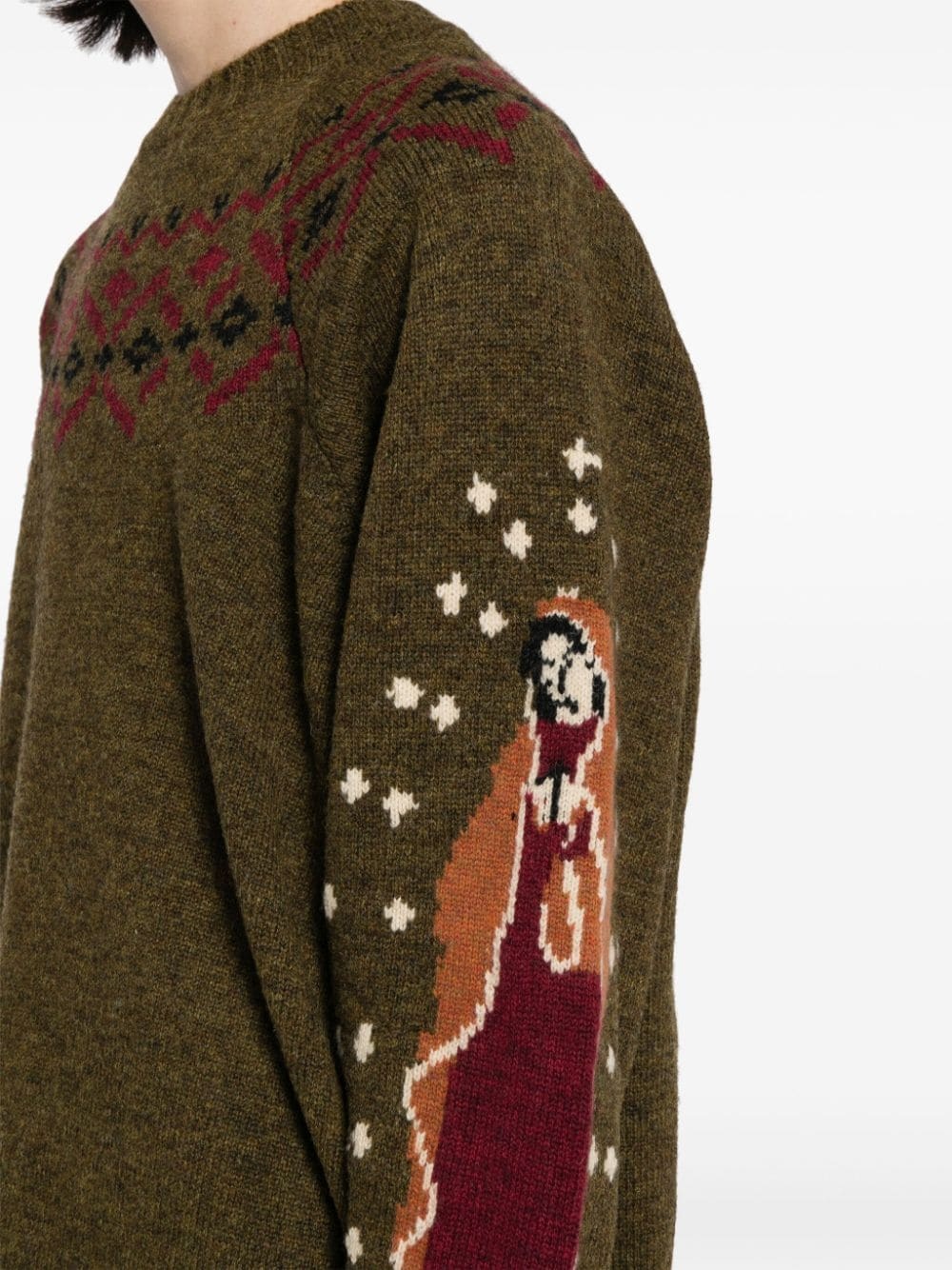 5G patterned-intarsia jumper - 5
