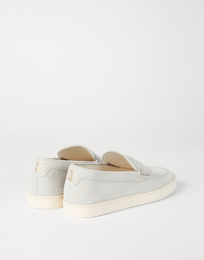 Brunello Cucinelli Suede loafer sneakers outlook