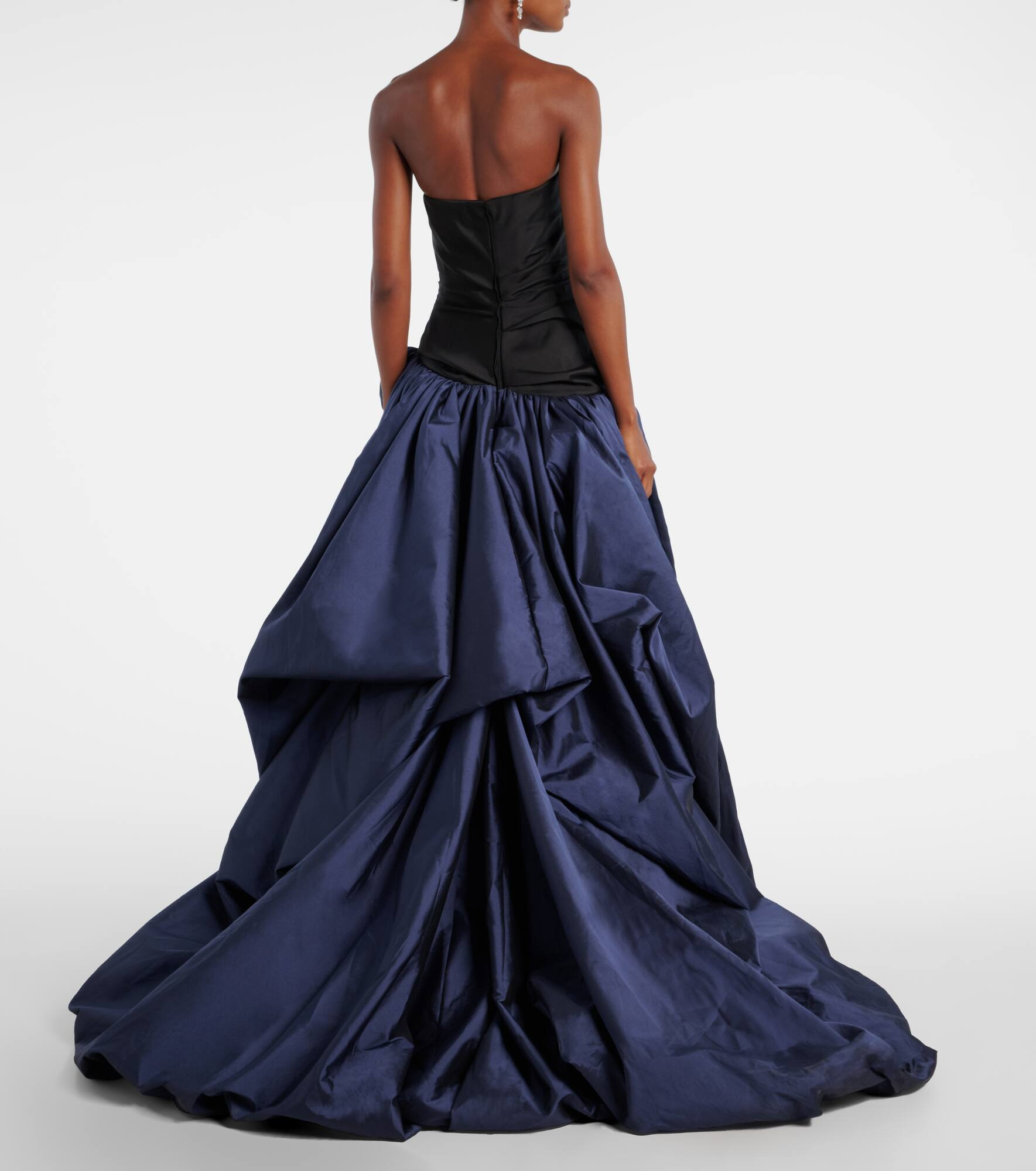 Draped off-shoulder corset gown - 3