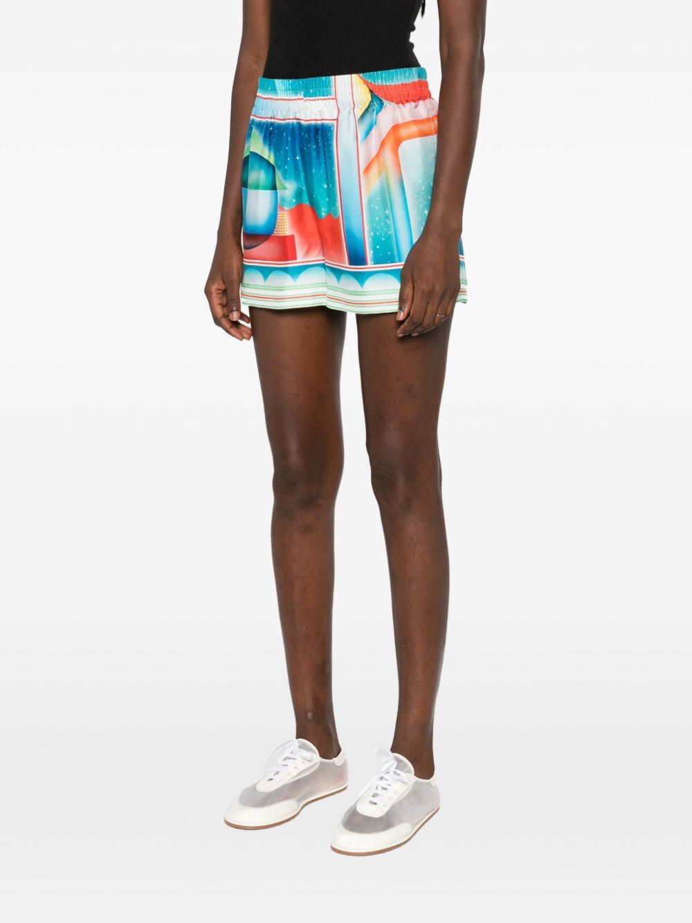 Galaxy Court silk shorts - 3