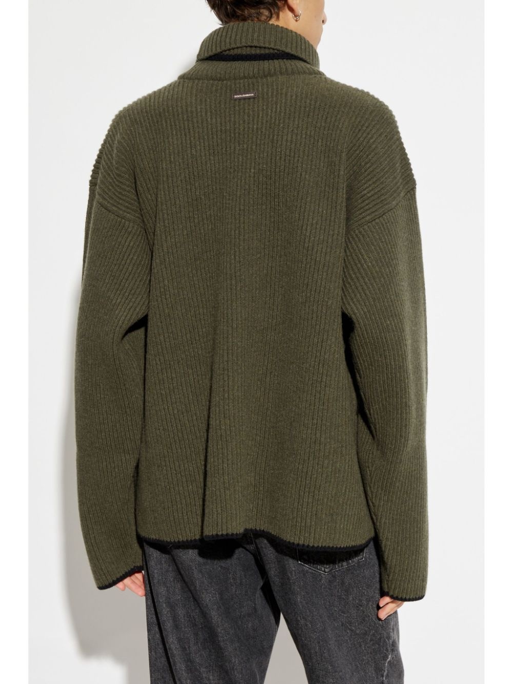 rib wool jumper - 4
