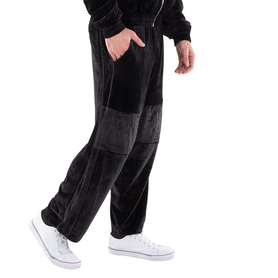 GCDS Logo Embroidered Velvet Pants - 2