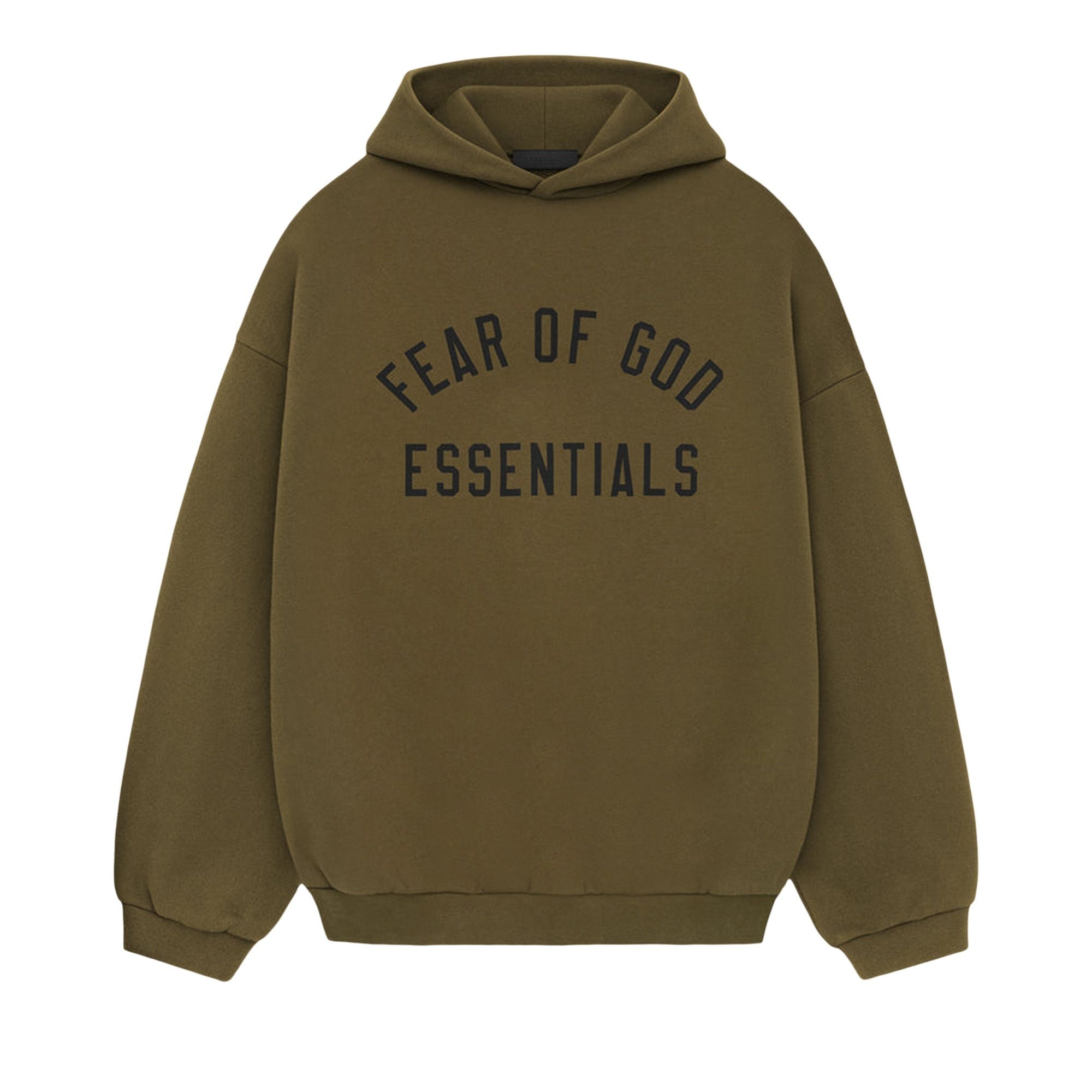 Fear of God Essentials Fleece Hoodie 'Olive' - 1